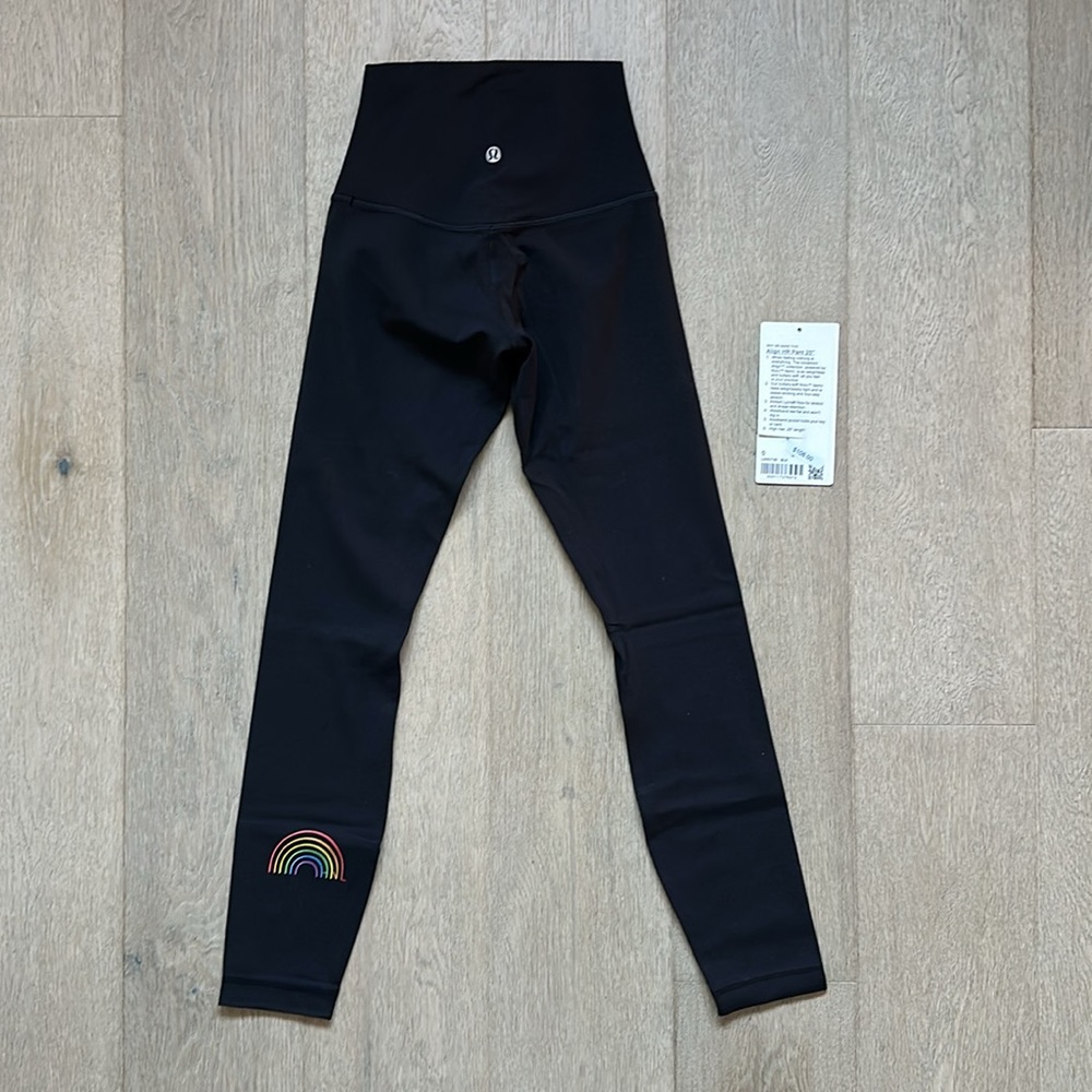 EUC Align 25" honolulu, hawaii edition black size 0 lululemon